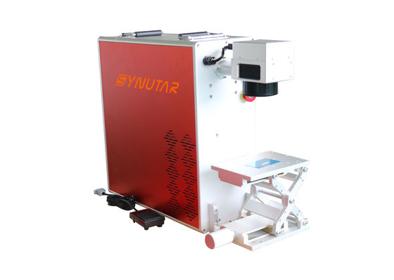 Metalowa maszyna do grawerowania laserowego włókna 20w / 30w Przenośny typ All-In-One