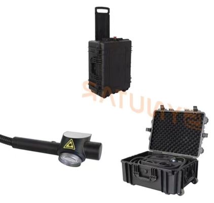 Mocna przenośna maszyna do usuwania rdzy laserowej technologia skanowania linii 100 mm * 100 mm zakres