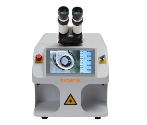 Precyzyjna spawarka laserowa do biżuterii 150KG Waga 0,2-2mm Głębokość spawania 1064nm Długość fali laserowej